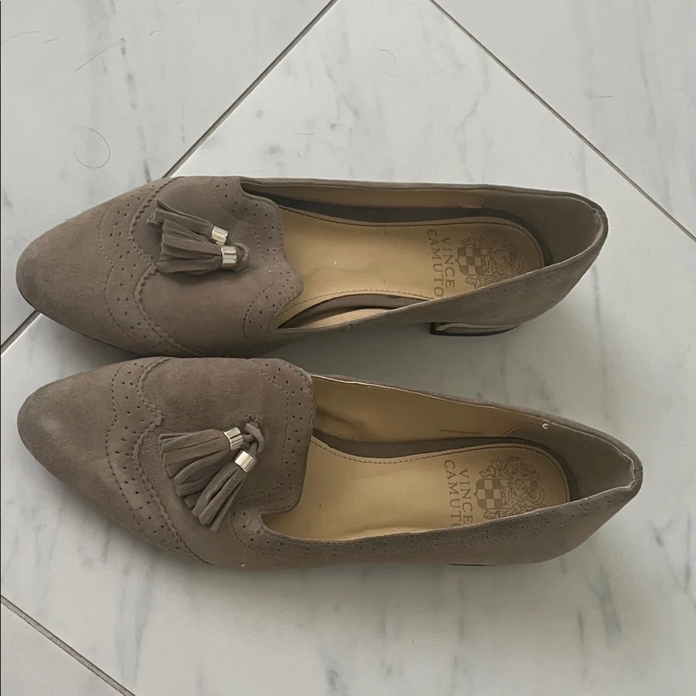 Vince Camuto Brown Tassel Loafers - Picture 2 of 8
